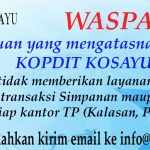 WASPADA PENIPUAN